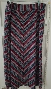 Westport Blue Red White maxi skirt